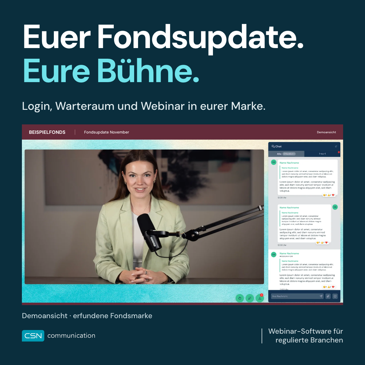 Euer Fondsupdate. Eure Bühne.
